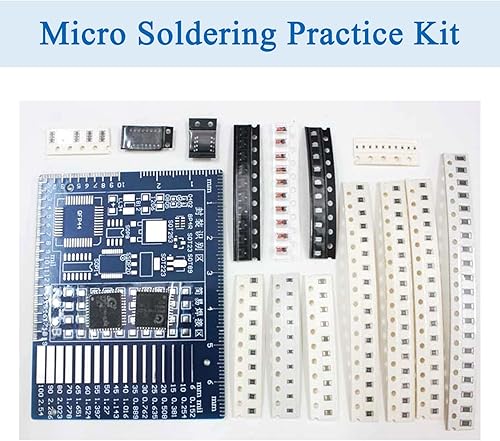 Miniatura 7 de ISolderStore Kit electrónico de bricolaje SMD kit de práctica de soldadura proyecto de soldadura para adolescentes niños adultos regalo de Navidad