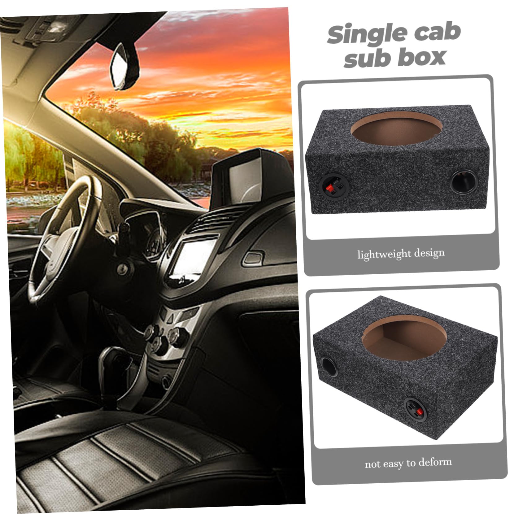 Scatola Per Subwoofer Sigillata Per Auto Alloggiamento e Facile Installazione Per Appassionati Perfetta Per Migliorare Suono Impianto Audio Design Resistente e Affidabile