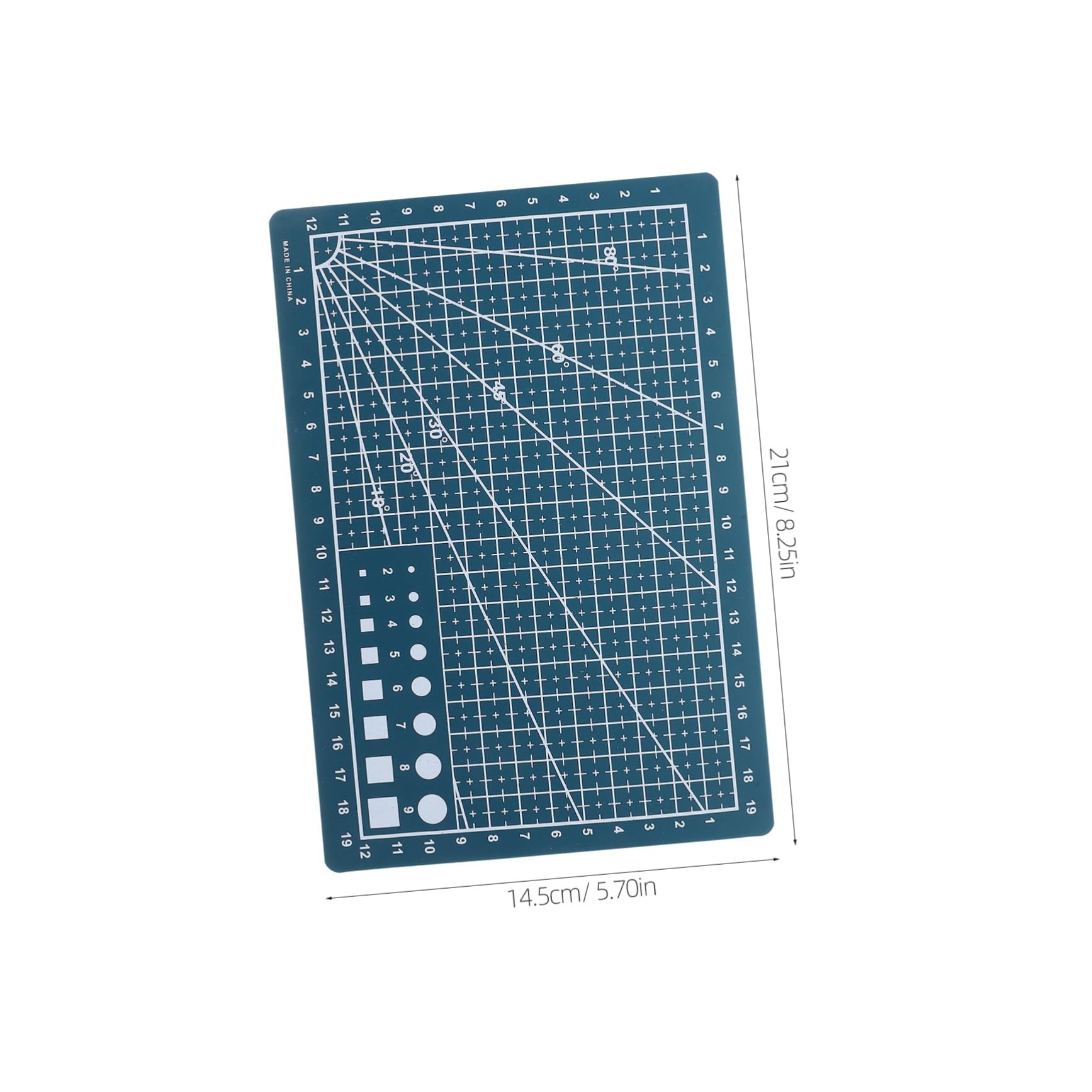 ERINGOGO 2pcs A5 Self-healing Cutting Mat Measuring Pvc Board for Sewing Scrapbooking and Creative Projects