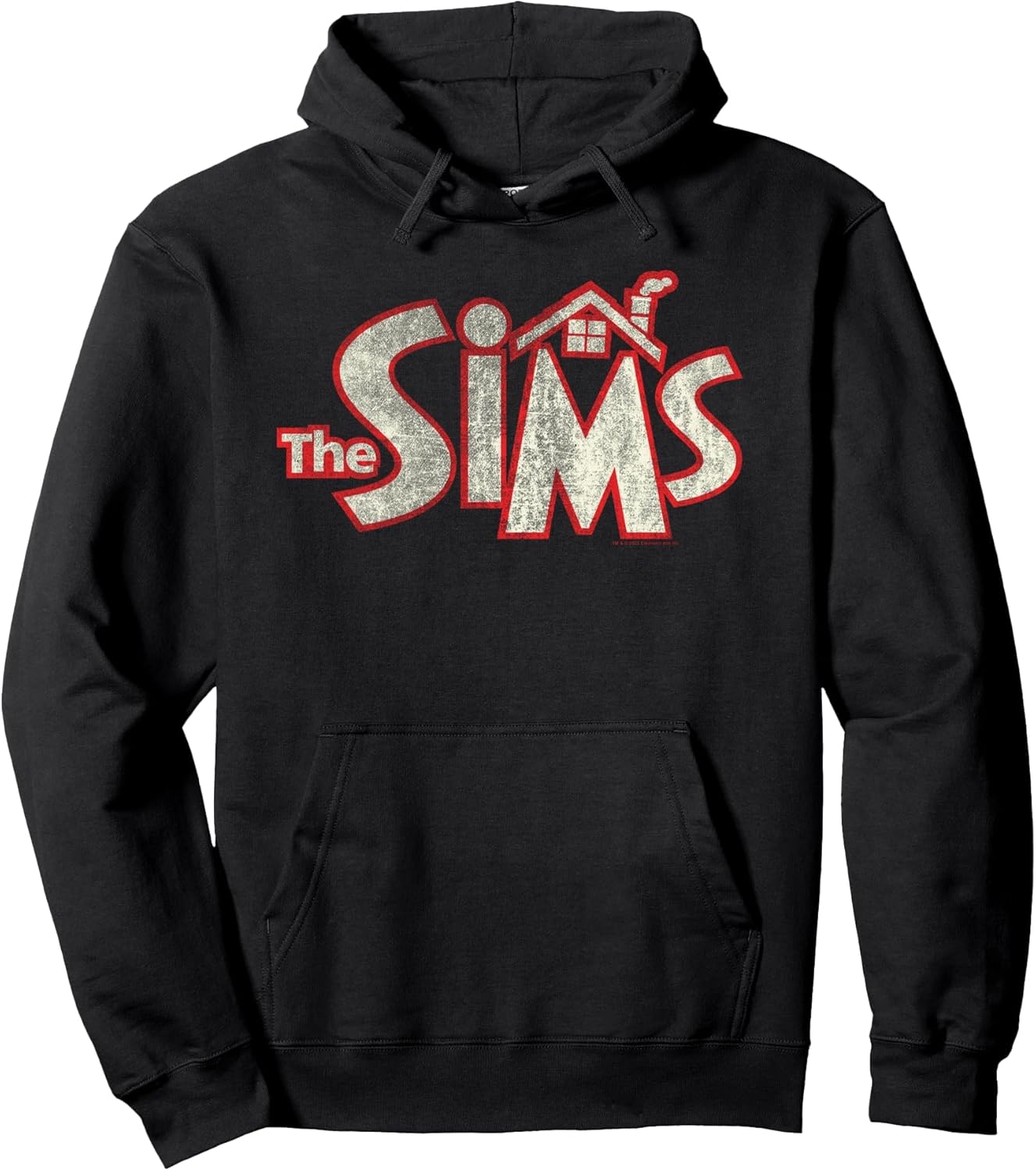 The Sims Vintage Distressed The Sims Logo Video Game Pullover Hoodie