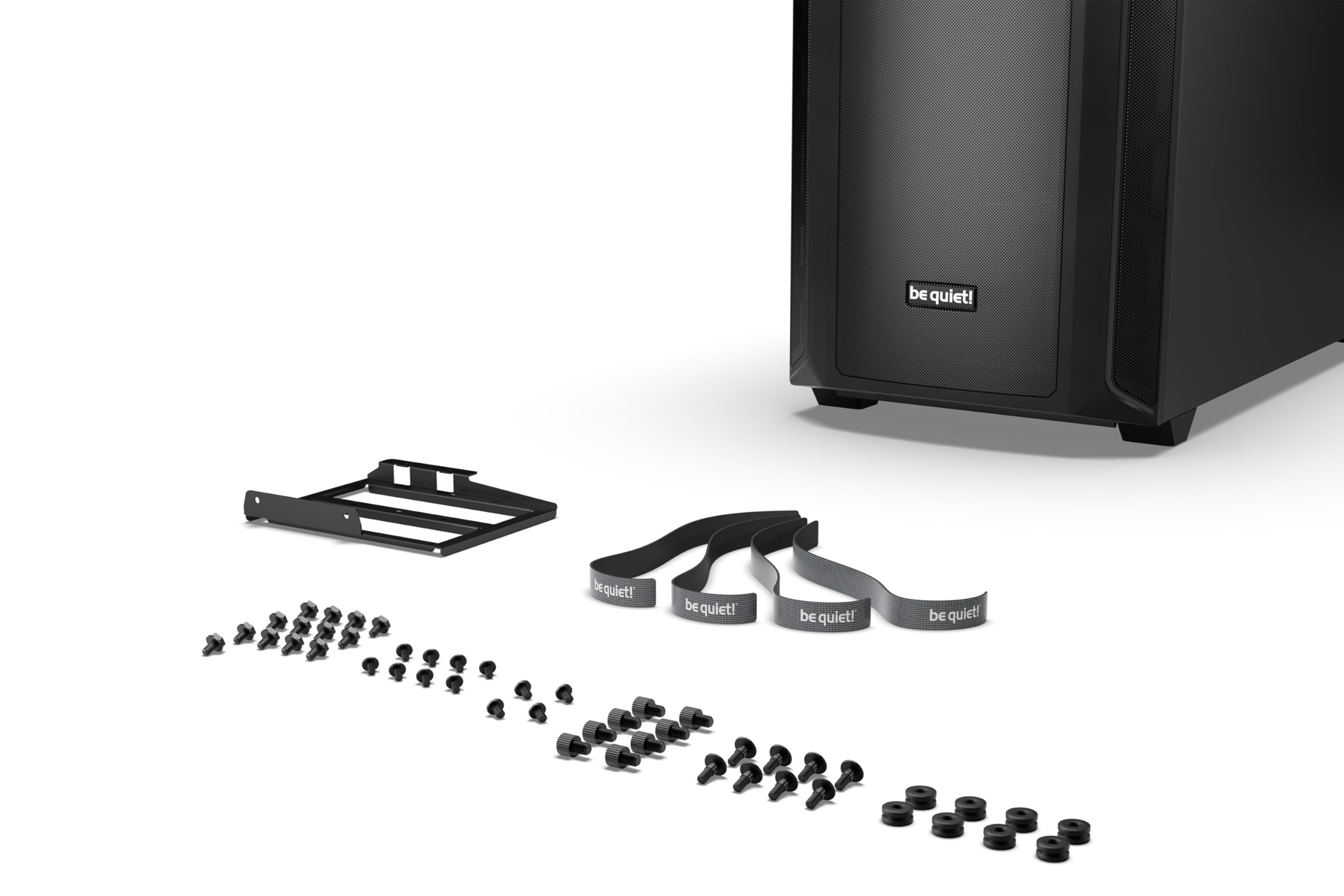 be quiet! Shadow Base 800 Obudowa PC, wentylatory Pure Wings 3 140 mm PWM, USB 3.2 Gen. 2 Type-C, maksymalny przepływ powietrza, konstrukcja Open Mesh, płyta główna E-ATX, radiatory 420 mm