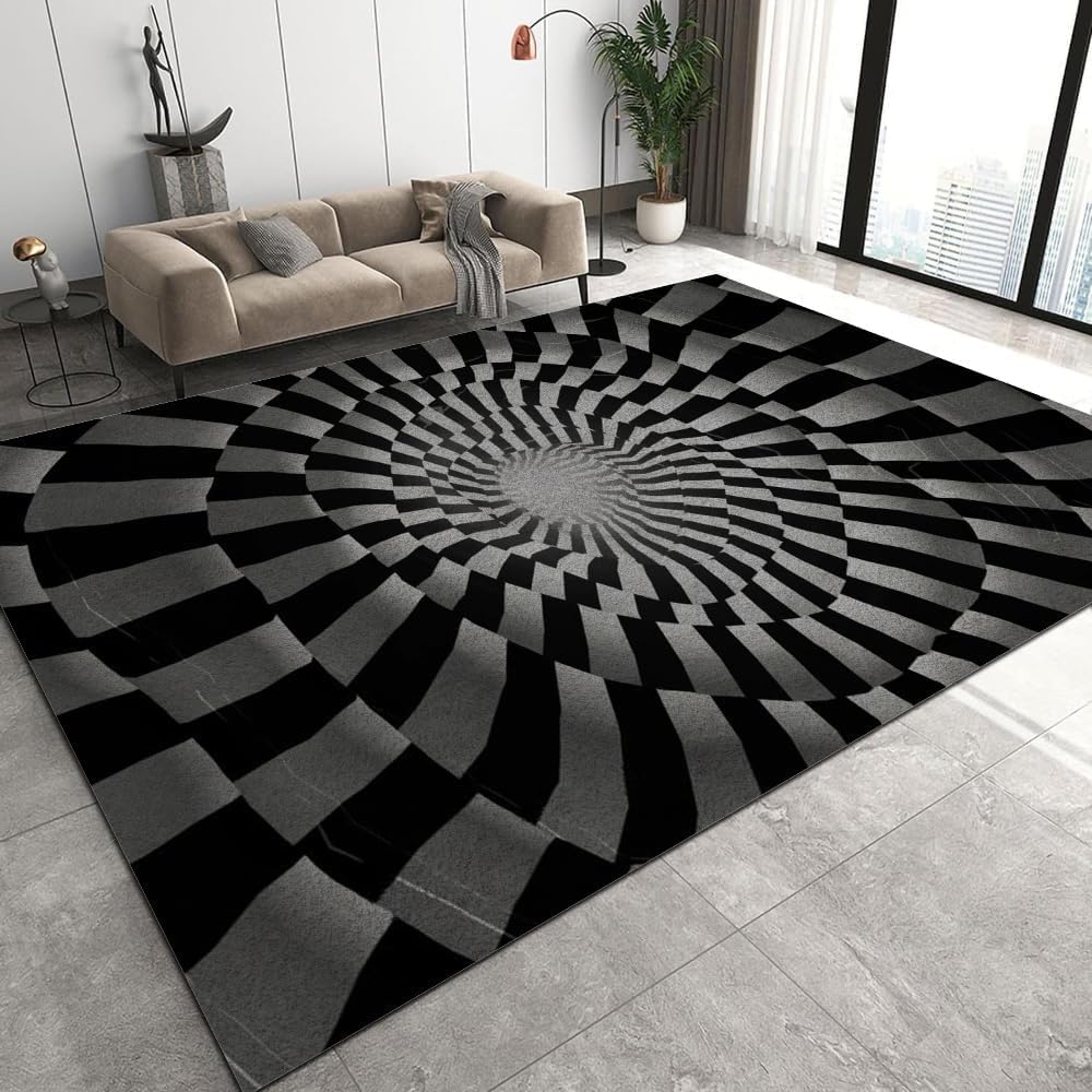Tapis de salon géométrique 180x280 qui ne perd pas ses poils pour entretien facile
