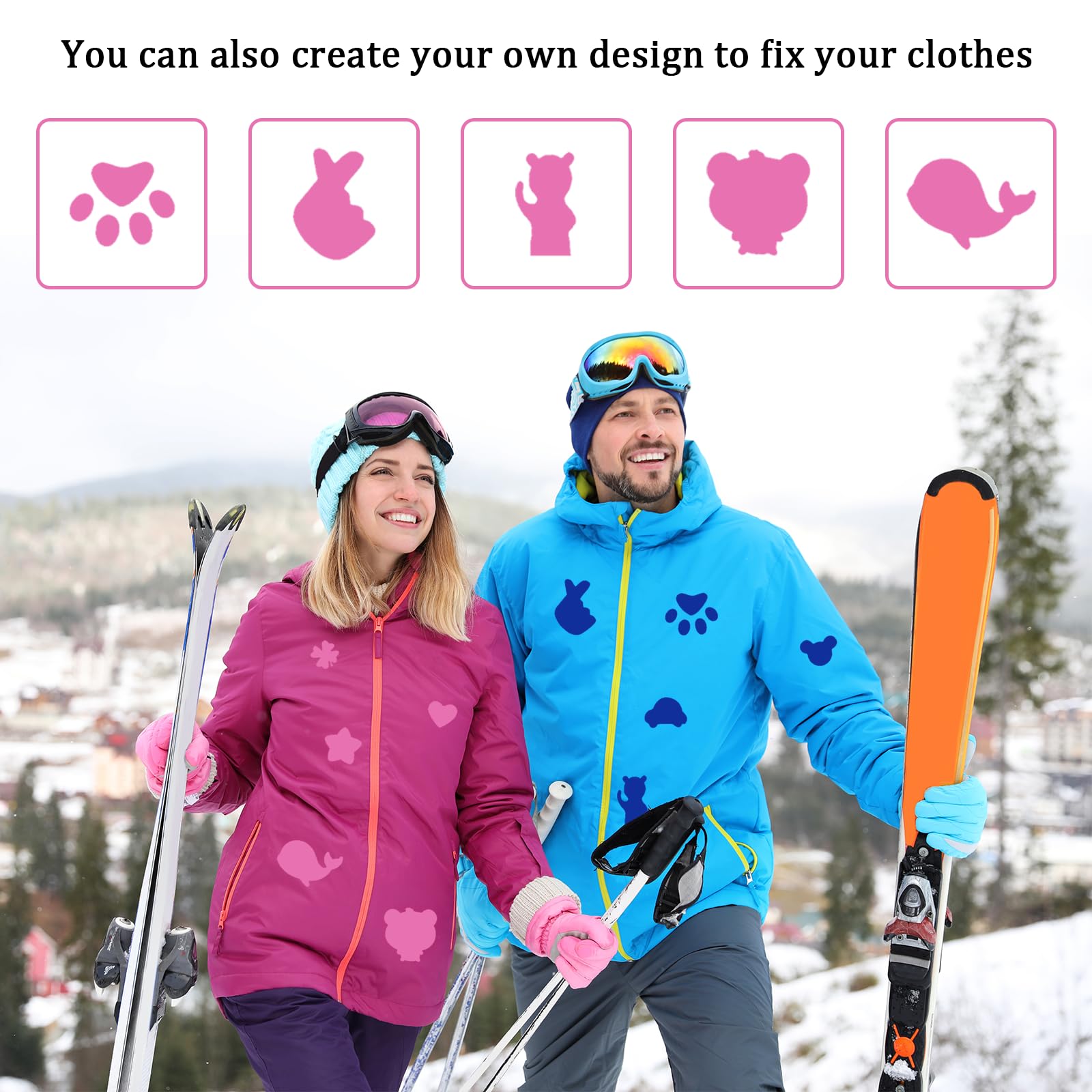 Toppe Autoadesive Per Giubbotti E Piumini - 15 Fogli Multicolore, Nylon Impermeabile, Riparazione Facile - Foto 11