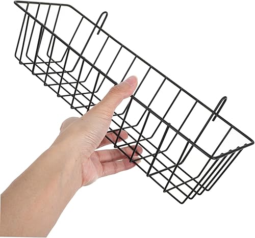 Miniatura 3 de Cesta colgante de hierro, cesta de alambre pequeña, cesta de hierro para cocina, cesta de pared, contenedores de almacenamiento de artículos