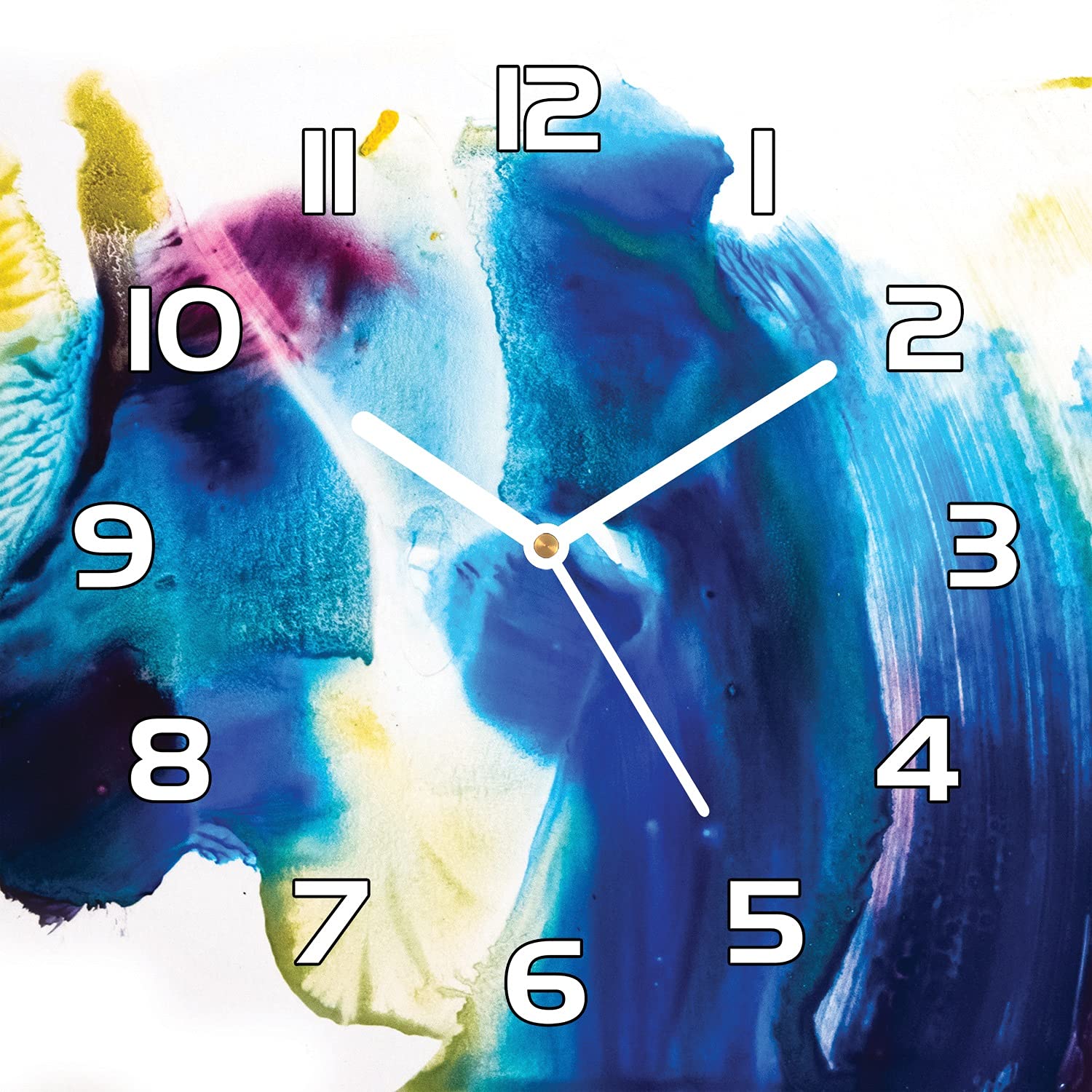 Horloge en verre lisible 30x30 cm pour remplacer votre vieille pendule murale