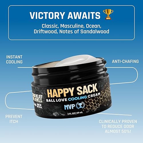 Miniatura 2 de Derm Dude Happy Sack Ball - Desodorante y crema antirozaduras para hombres, formulado con DeoPlex totalmente natural para el control de olores,