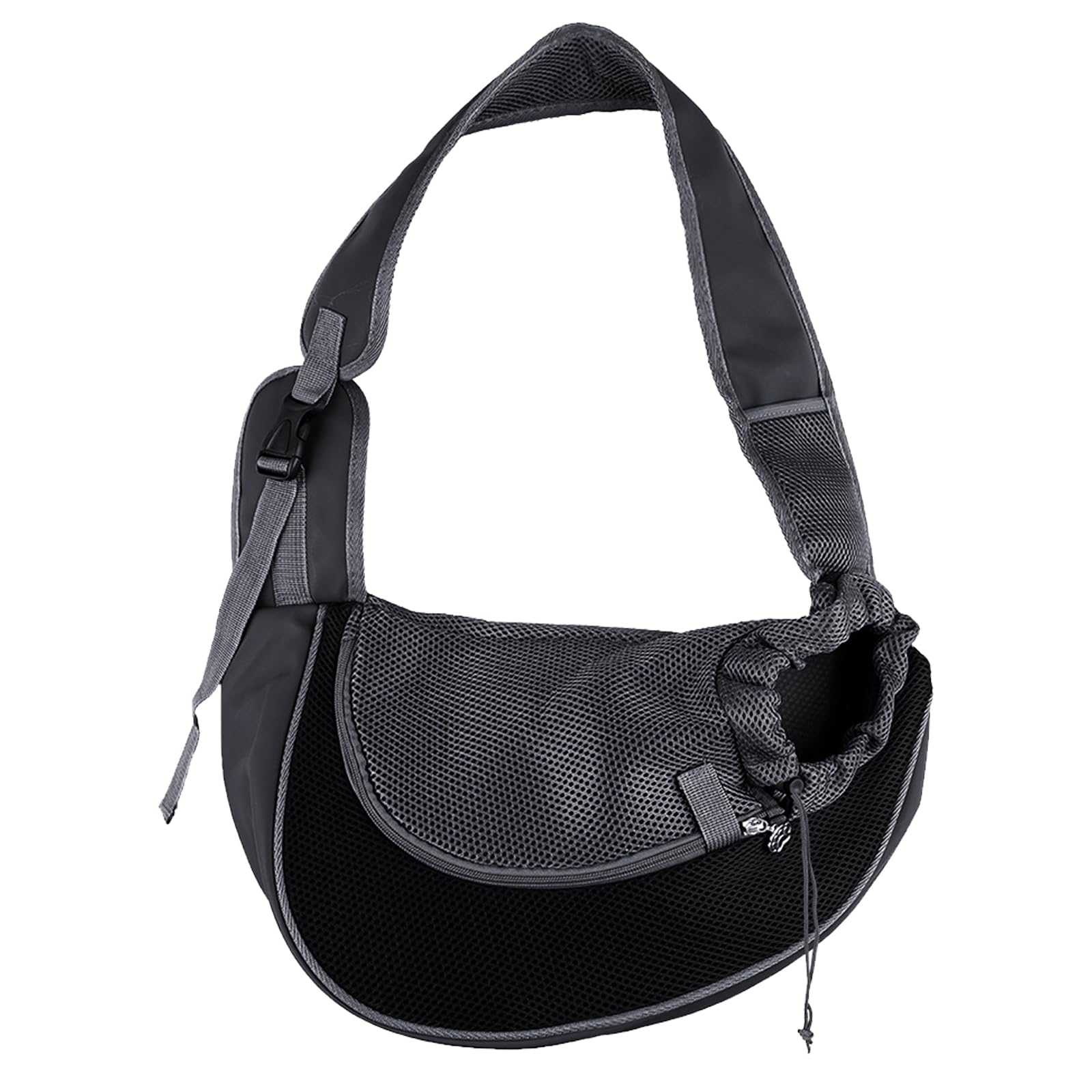 Borsa da Viaggio per Cani, Regolabile Borsa Animali Domestici, Trasportino da Passeggio, Borsas Porta Cane, Marsupio per Cani, per Viaggio Passeggiata（Nero）