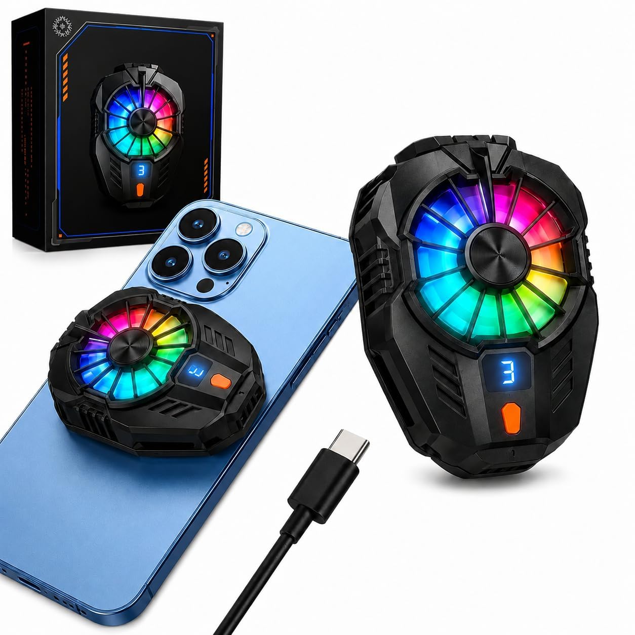 Portable Mobile Cooling Fan, Personal Handheld Electric Air Circulator for Indoor Use-picture-41