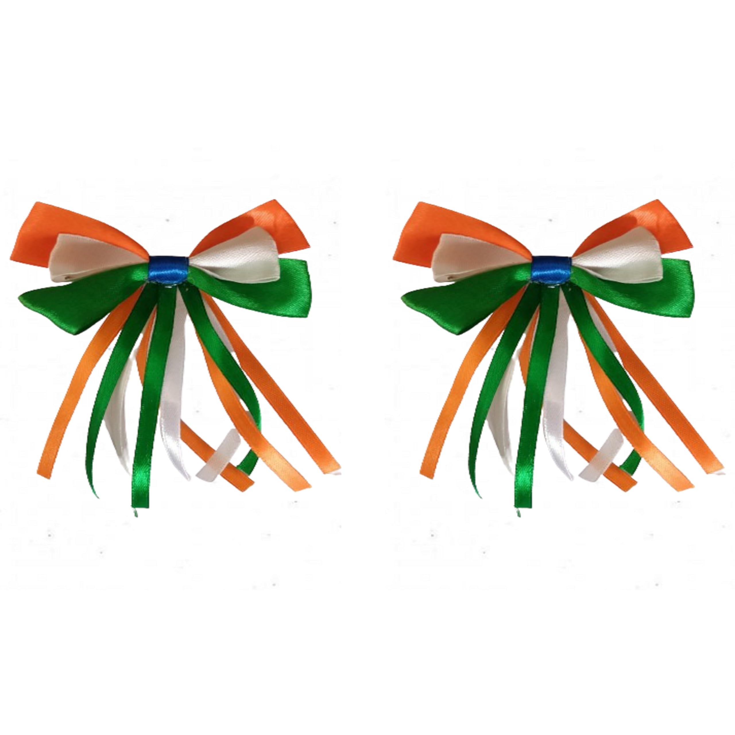 Tiranga Tricolor Ribbon Bow Hair Clips for Independence Day/Republic Day - For Women & Girls - (Pack of 2) (B0DB87C3JR) Amazon Price History, Amazon Price Tracker