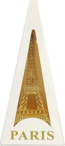 Miniatura 3 de allgala Estatua de la Torre Eiffel decorativa de aleación de metal y tamaño (07 pulgadas, dorado)