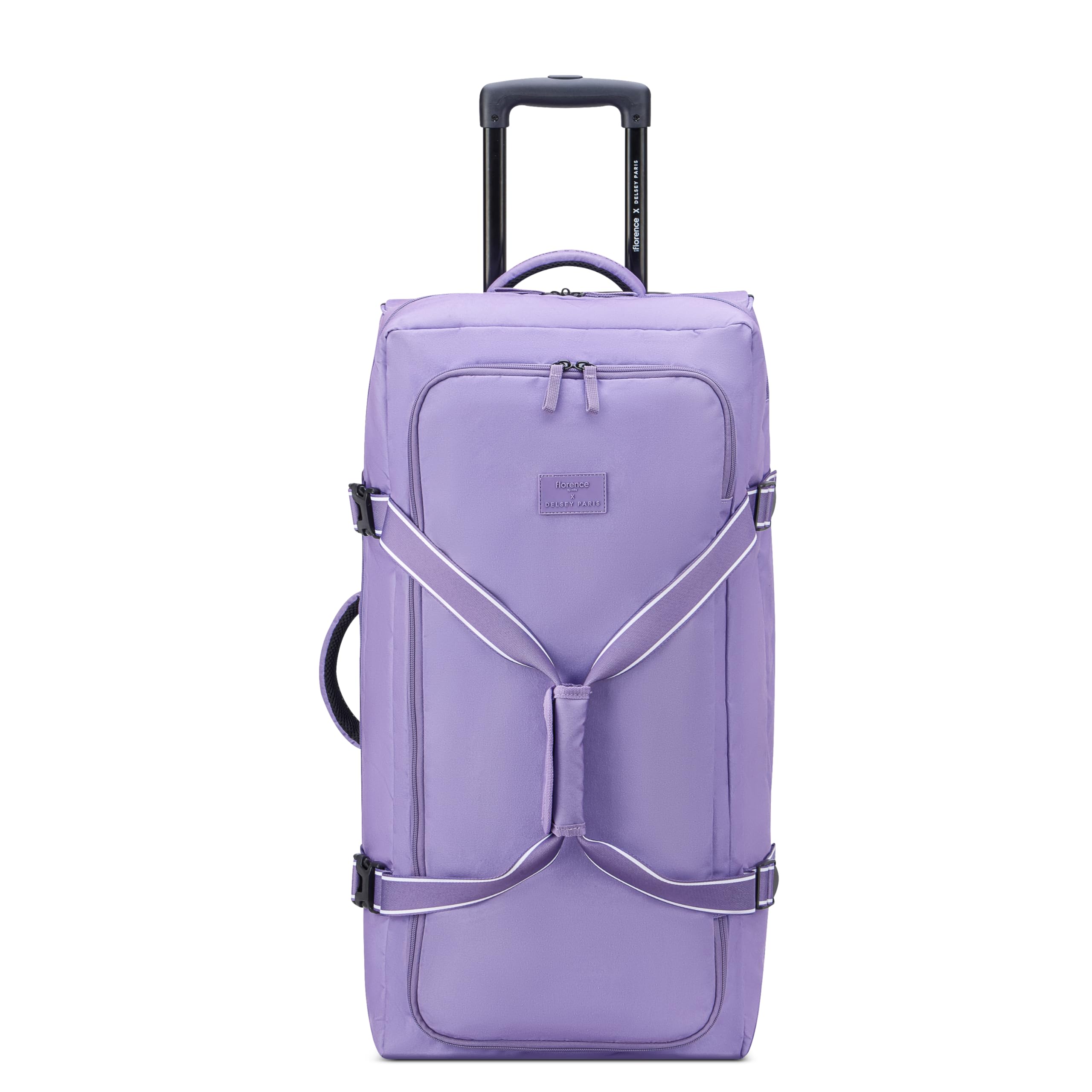 florence by mills On A Roll Two Wheel Rolling Travel Duffle Bag, Lavender, 28 Inch