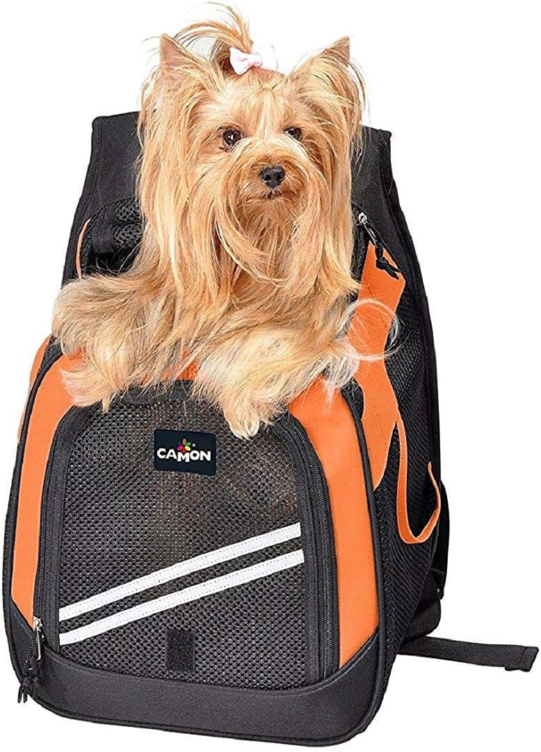 Pet Pocket Backpack/Front Pet Carrier Adjustable Universal Fit, Size Medium,12.6" W x 9.5" Deep