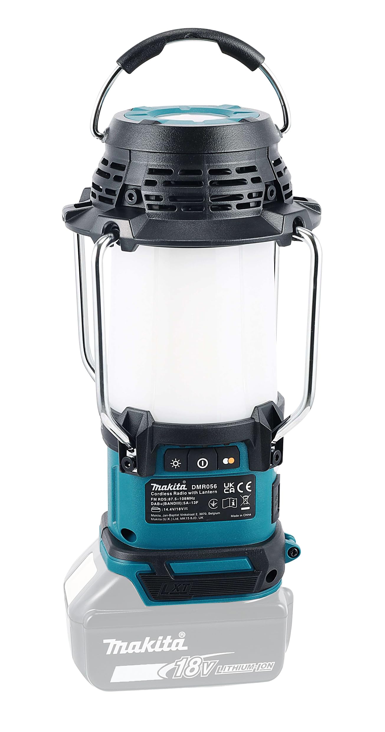 Makita DMR056 Akku-Radio mit Laterne 18V (ohne Akku, ohne Ladegerät)