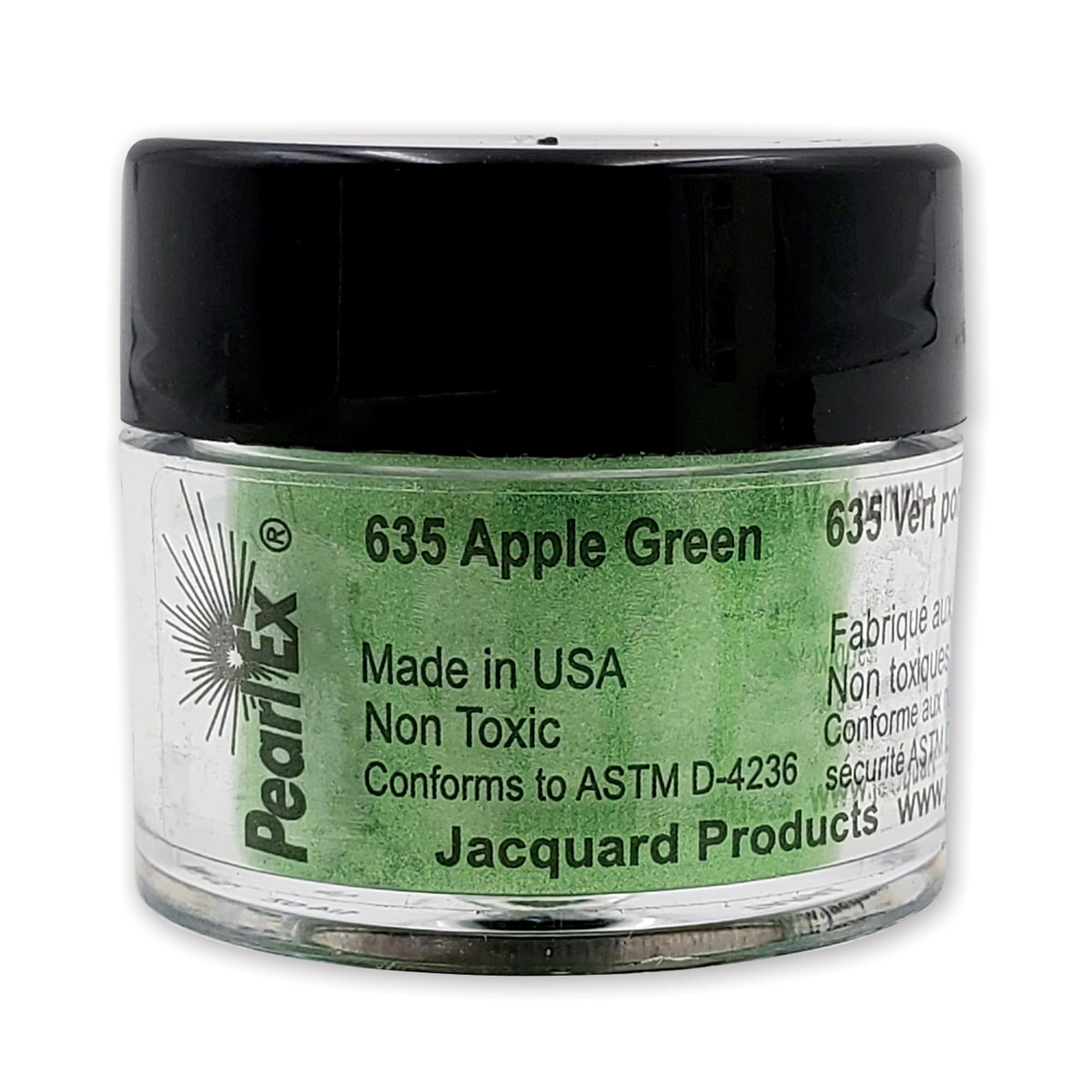Jacquard Pearl Ex Pigment Powder 3 Grams Apple Green - Loose Mica Powder for Epoxy Resin, Watercolors, Calligraphy Ink & Clay - Epoxy Pigment Powder - Epoxy Resin Color โ image 1