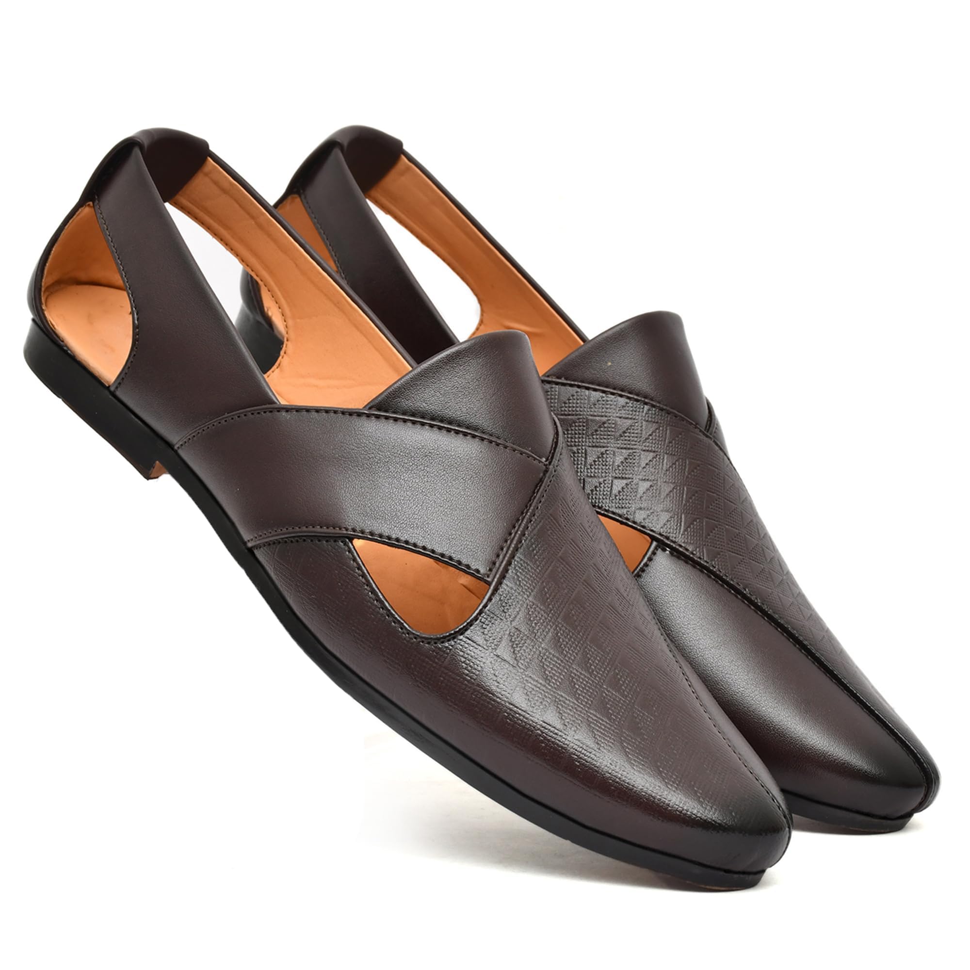 Mens Synthetic Leather Comfortable Sandals for Men 06 (UK/INDIA) D (B0DD72BLSR) Amazon Price History, Amazon Price Tracker