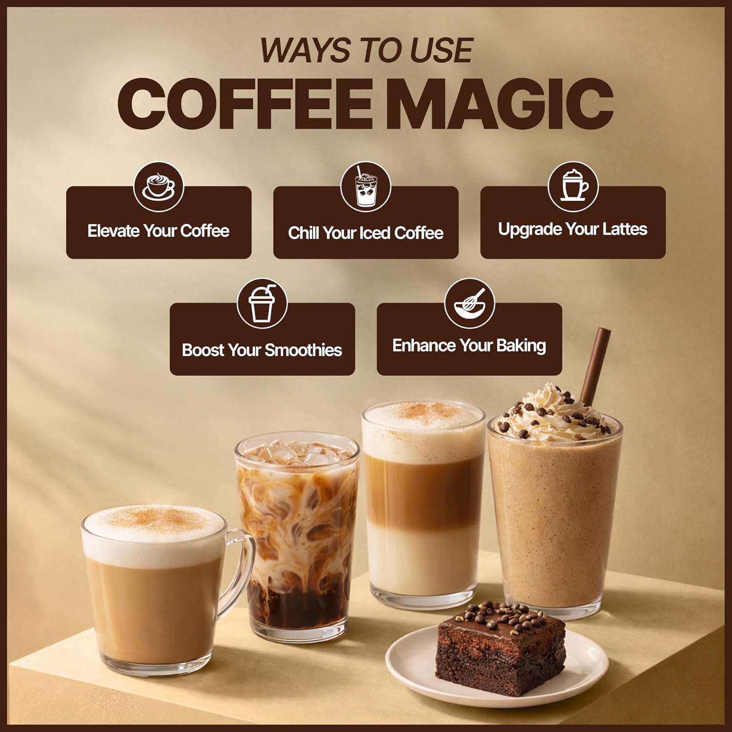 MegaPlants Mushroom Coffee Magic - Low Acid Arabica Coffee with Lion’s Mane, Cordyceps, Reishi, Chaga & Turkey Tail | 2400mg Adaptogenic Mushroom Blend with L-Theanine | Smooth Energy, Clarity & Focus - 30 Servings Medium Roast