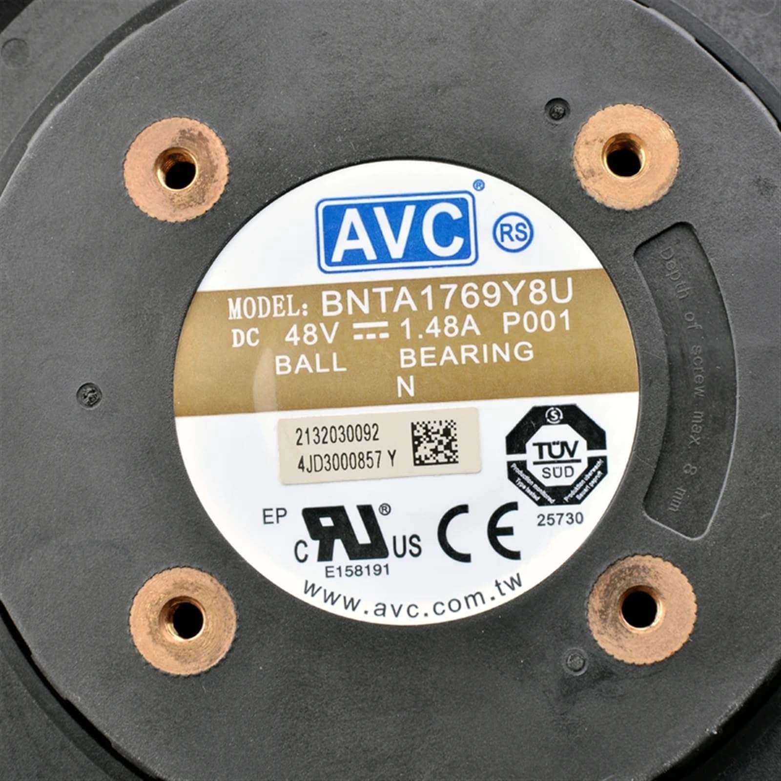 BNTA1769Y8U 17cm 17069 170mm 48V 1.48A Ventilador de refrigeración de servidor de ventilador de disco de turbina impermeable
