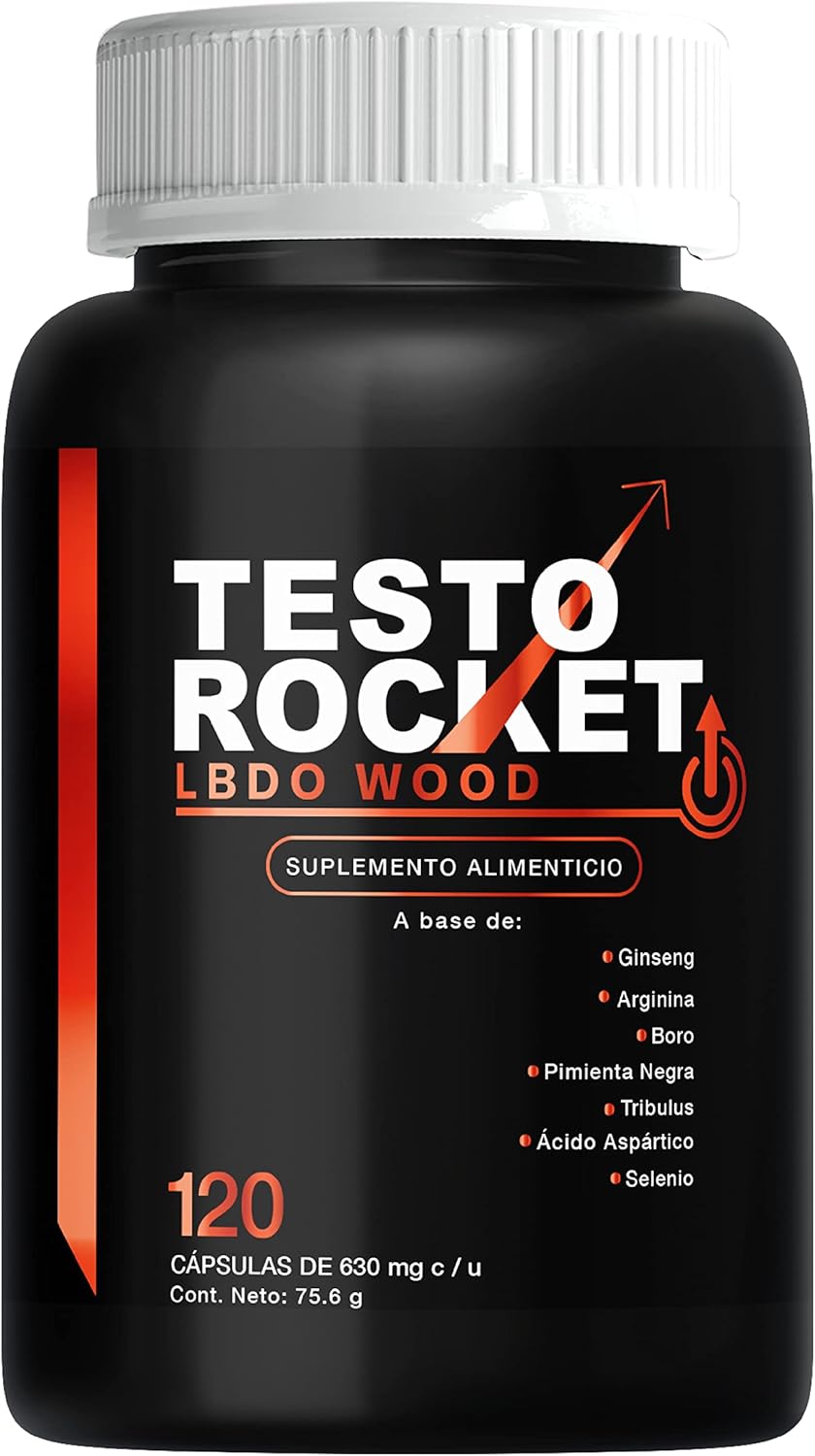 Mens Testo Rocket LBDO 120 Cápsulas | Vitaminas para Hombre con ...