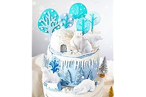 GaRallato Polar Bears Cake Decoration Polar Bears Cake Topper