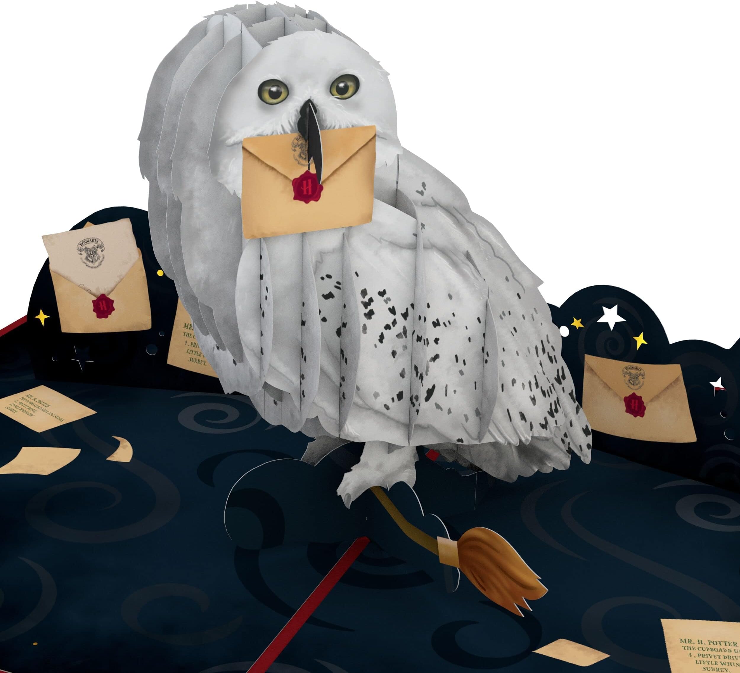 Happy Birthday Pop-Up Card for Her and Him- 3D Harry Potter Birthday Greeting Cards for Boys, Girls, Men, Women - Special Delivery - 5" x 7" Hedwig Card - Blank Note Card & Envelope Included