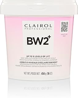 Clairol Professional BW2+ Extra Strength Powder Lightener, Up to 9 Levels of Lift for Hair Highlights & Lightening