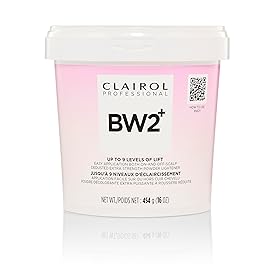 Clairol Professional BW2+ Dedusted Extra Strength Powder Lightener for Hair Highlights, 16 oz.