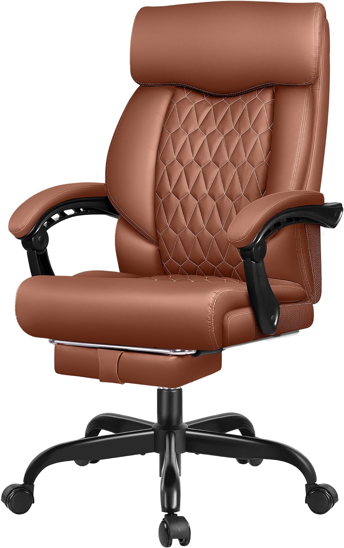 Office Chair, Big and Tall Office Chair, Reclining Office Chair with Footrest Home Office Desk