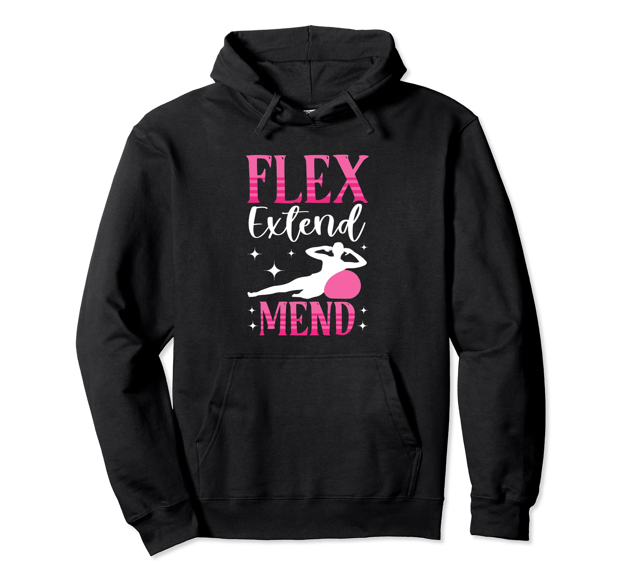 Flex Extend Mend Fitness Exercise Pilate Pullover Hoodie