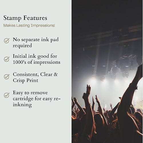 Miniatura 3 de Sellos de mano con más de 21 sellos autoentintados  Sellos de mano para eventos adecuados para festivales, fiestas, clubes, eventos especiales,