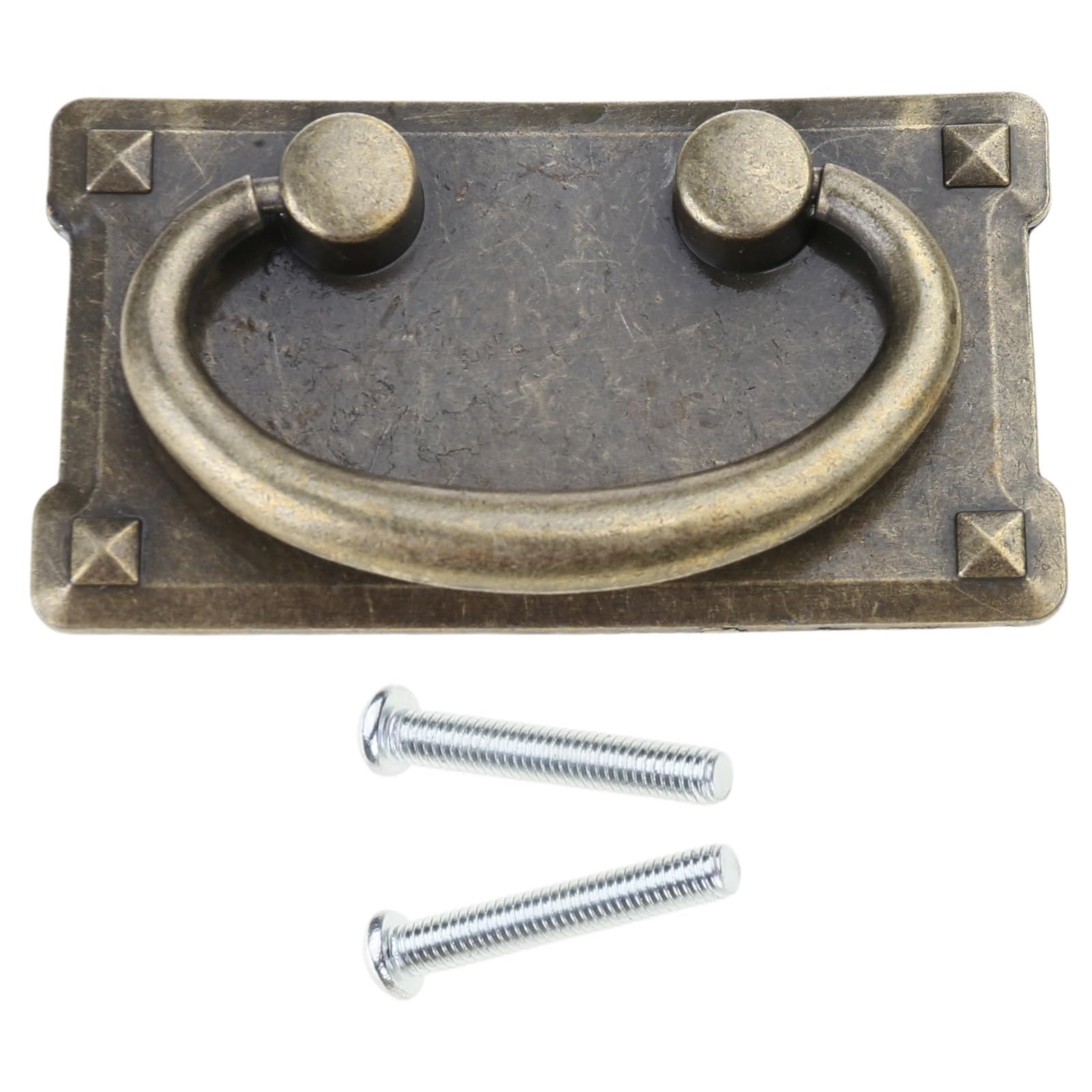 Zinc-Alloy Cabinet Knob Simple Square Drawer Pull Vintage Furniture Decor Handle for Cupboard Wardrobe Drawer Dressers Cabinet Pull and Knobs