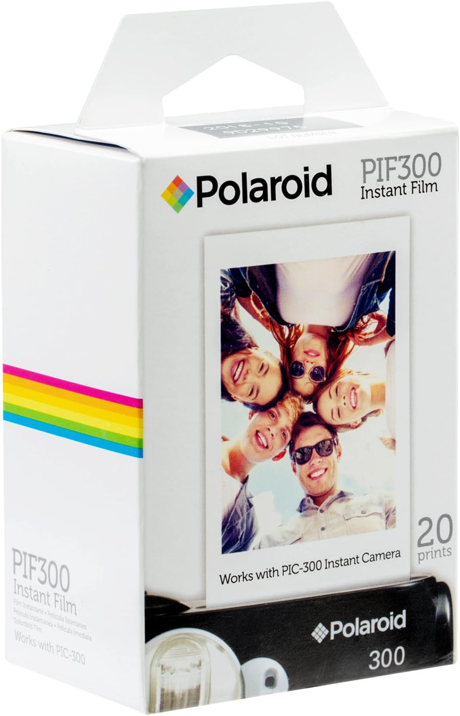 Polaroid PIF300 Instant Film Replacement - Designed for use with Fujifilm Instax Mini and PIC 300 Cameras (20 Sheets)