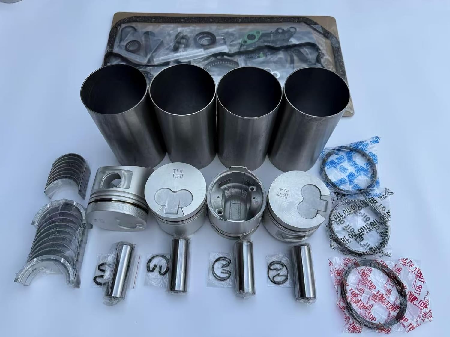 4D56 Engine Overhaul Rebuild Kit For Mitsubishi 4D56T Piston Ring Liner Gasket Bearing