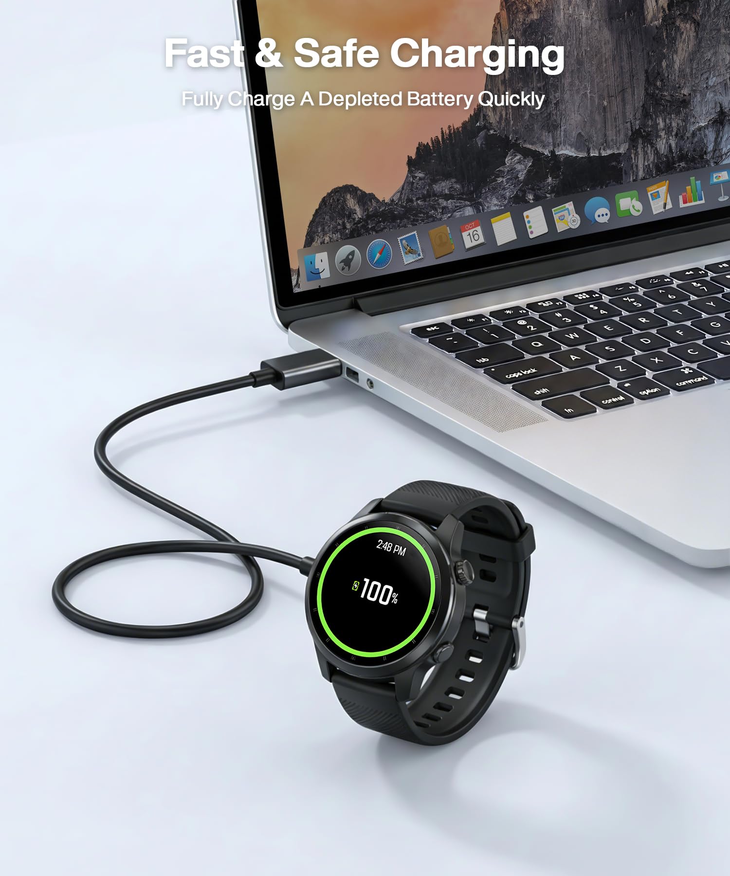 Adapter ładowarki typu C do Coros Pace 2 (2 sztuki) Konwerter kabla do ładowania Smartwatch z inteligentnym chipem do Coros Apex (szary)