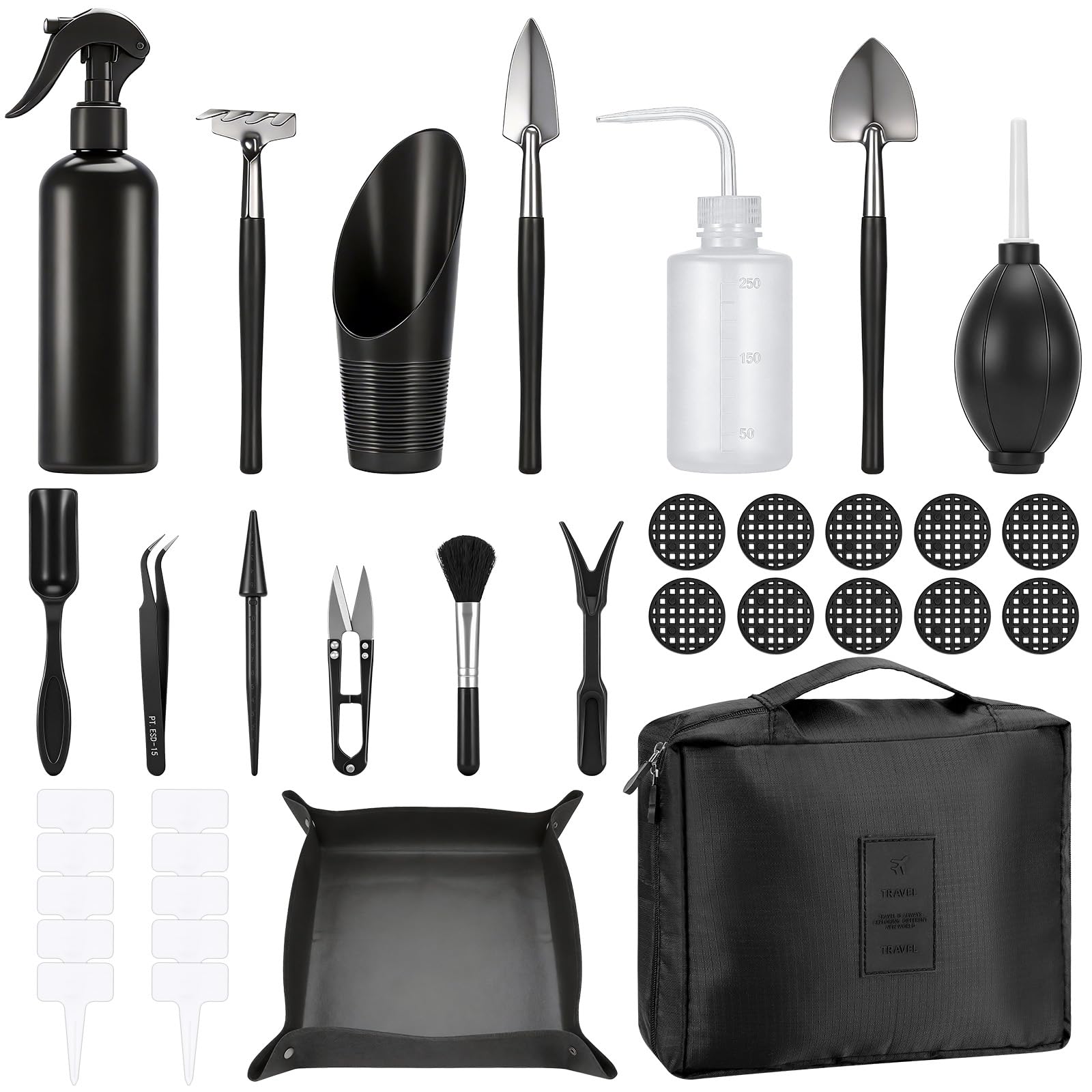 Kit d’Outils de Jardinage 17 Pièces pour Plantes Grasses