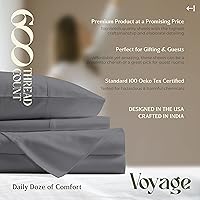 Vista 76 de MAYFAIR LINEN Twin XL Fitted Sheet Only - 100% Egyptian Cotton 600 Thread Count 16" Deep Pocket Fitted Sheet Twin XL, Cooling Sateen Elastic Bottom