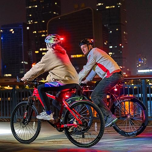 Miniatura 6 de Paquete de 2 luces LED recargables por USB, luz trasera de bicicleta brillante, linterna de seguridad para ciclismo, 4 opciones de modo de luz