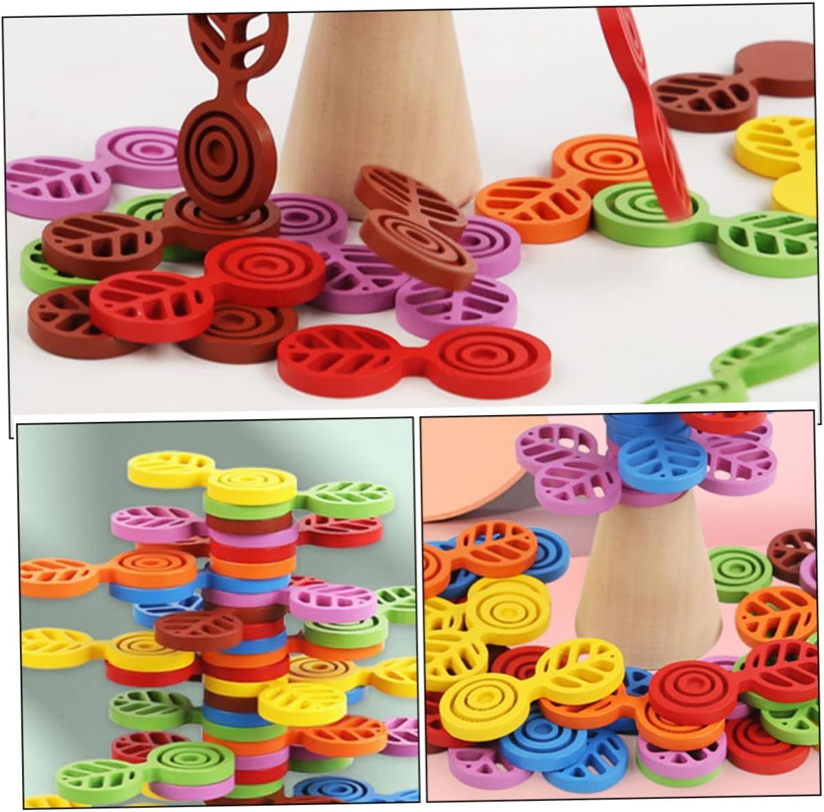 BESPORTBLE 1 Set Stack Educational Fun Engaging Blocks for Group Playtime Parties Skill Development Birthday Present