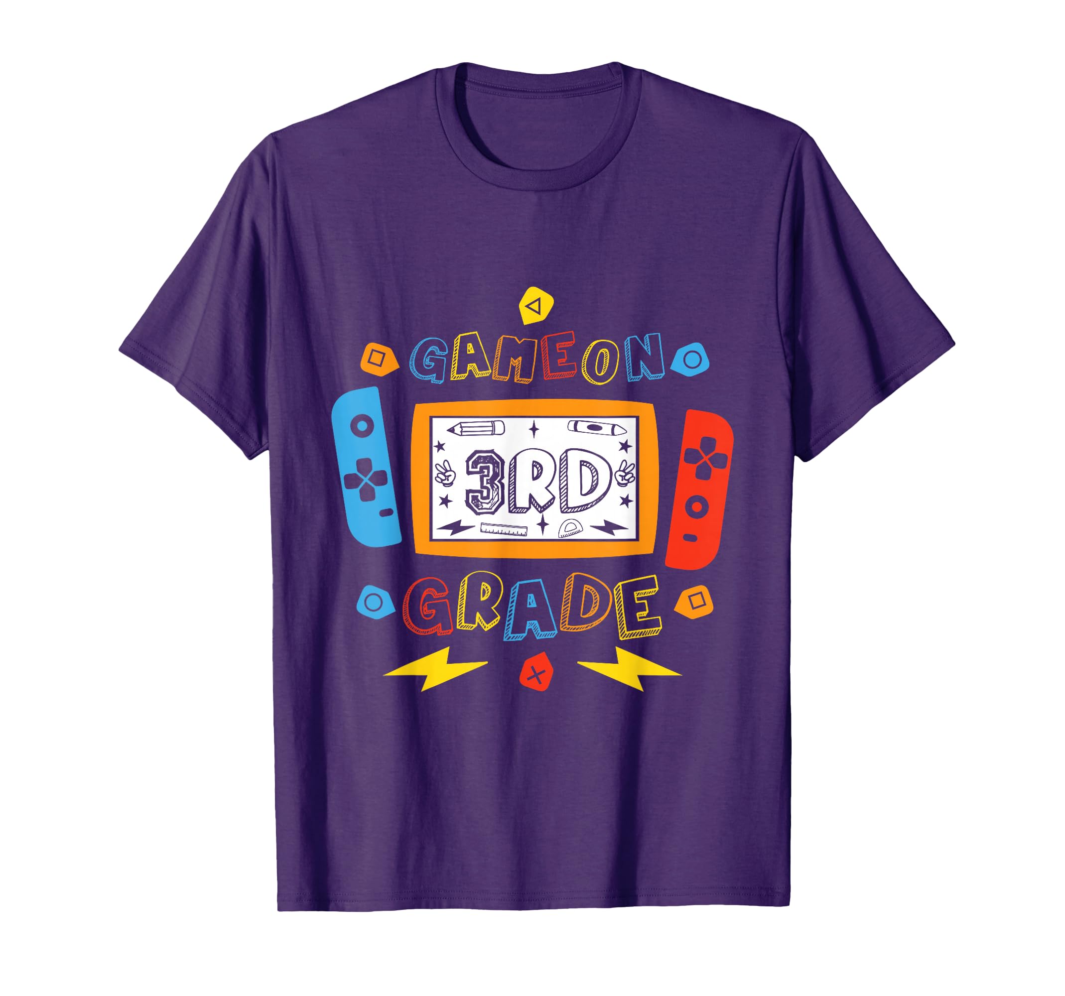 3rd Grade Level Unlocked Game On 3rd Grade Back To School T-Shirt