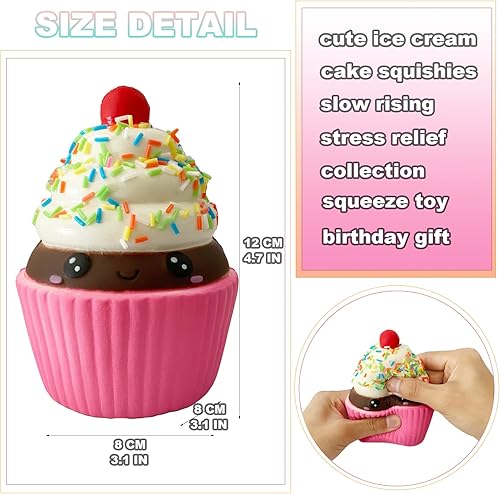 Miniatura 8 de Lindo panda rojo de levantamiento lento, juguete de mapache Squishys regalo de cumpleaños para niños, alivio del estrés, juguetes Kawaii Squishie Oso