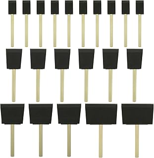 Poly Foam Brushes 21pcs, Sponge Brushes, High Density Foam Paint Brush for Painting, Staining, Paint Sponges (1", 2", 3", 4")