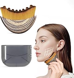 Brosses lymphatiques pour le visage, Brosse pour le contour du visage lymphatique, pour le visage, le menton et la mâchoire