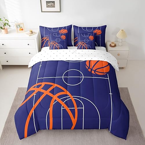 Miniatura 13 de Feelyou Juego de ropa de cama de fútbol americano tamaño Twin de 7 piezas, patrón de balón de fútbol americano para niños, niñas y adolescentes,