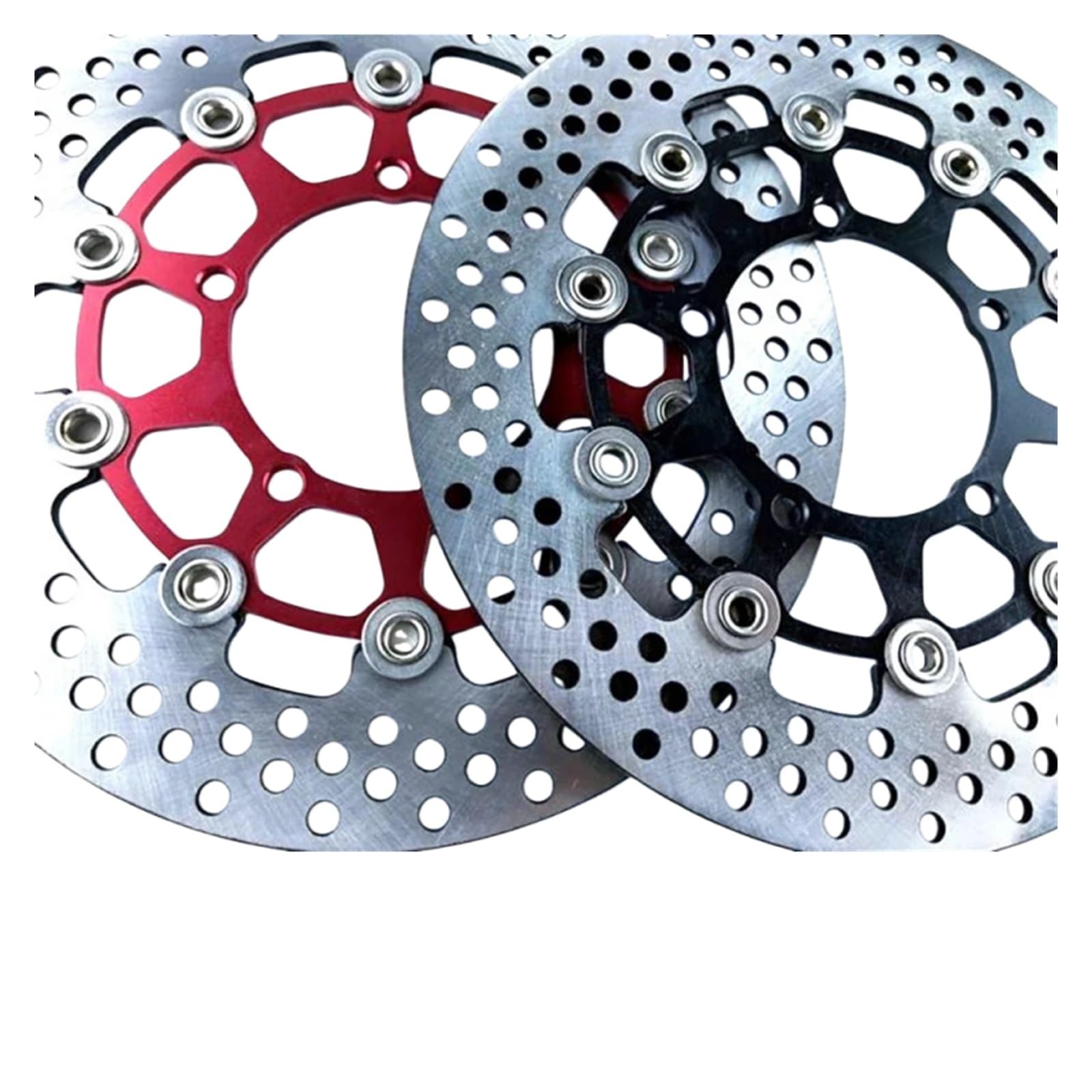 Disco freno flottante Freno A Disco Flottante Universale Per Moto 3 Fori 260 * 70mm/5 260 * 60mm Per Aerox BWS RSZ FORCE Per M3 N1S(Black 5 holes)