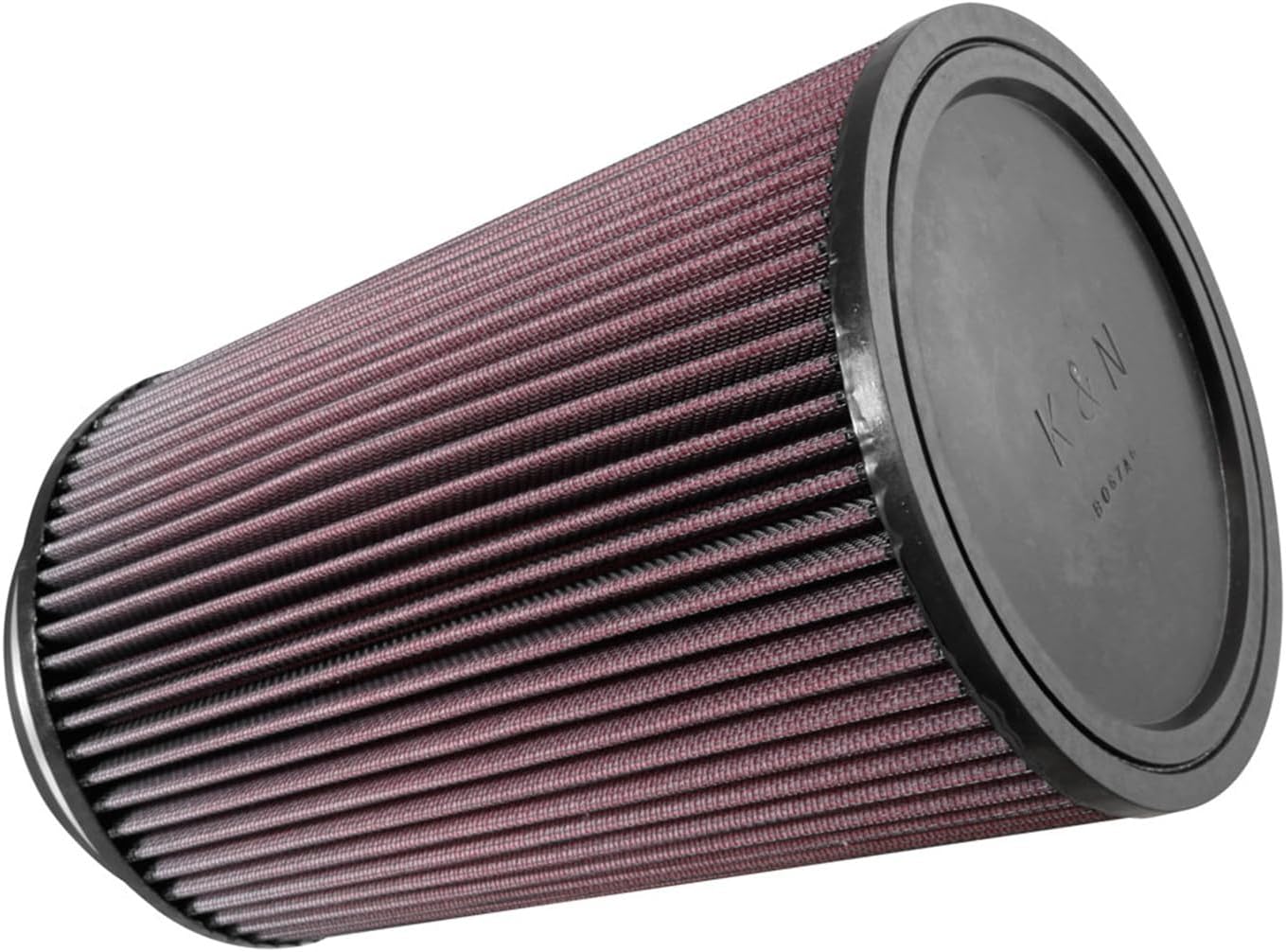 K&N High-Flow Original Lifetime Universal Clamp-On Air Filter: High Performance, Premium, Washable: Flange Diameter: 5 In, Filter Height: 10 In, Flange Length: 1 In, Shape: Round, RU-3220