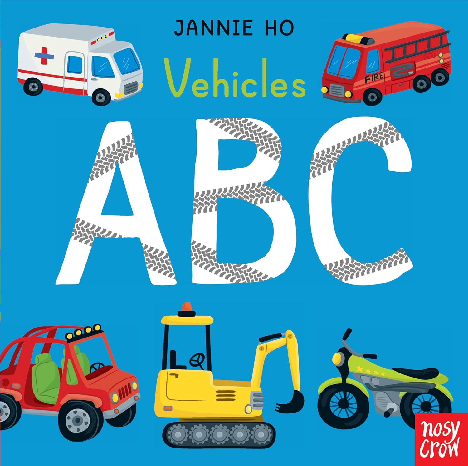 Vehicles ABC by Jannie Ho: Fun Alphabet Book for Babies & Toddlers with Bright Vehicle Illustrations
