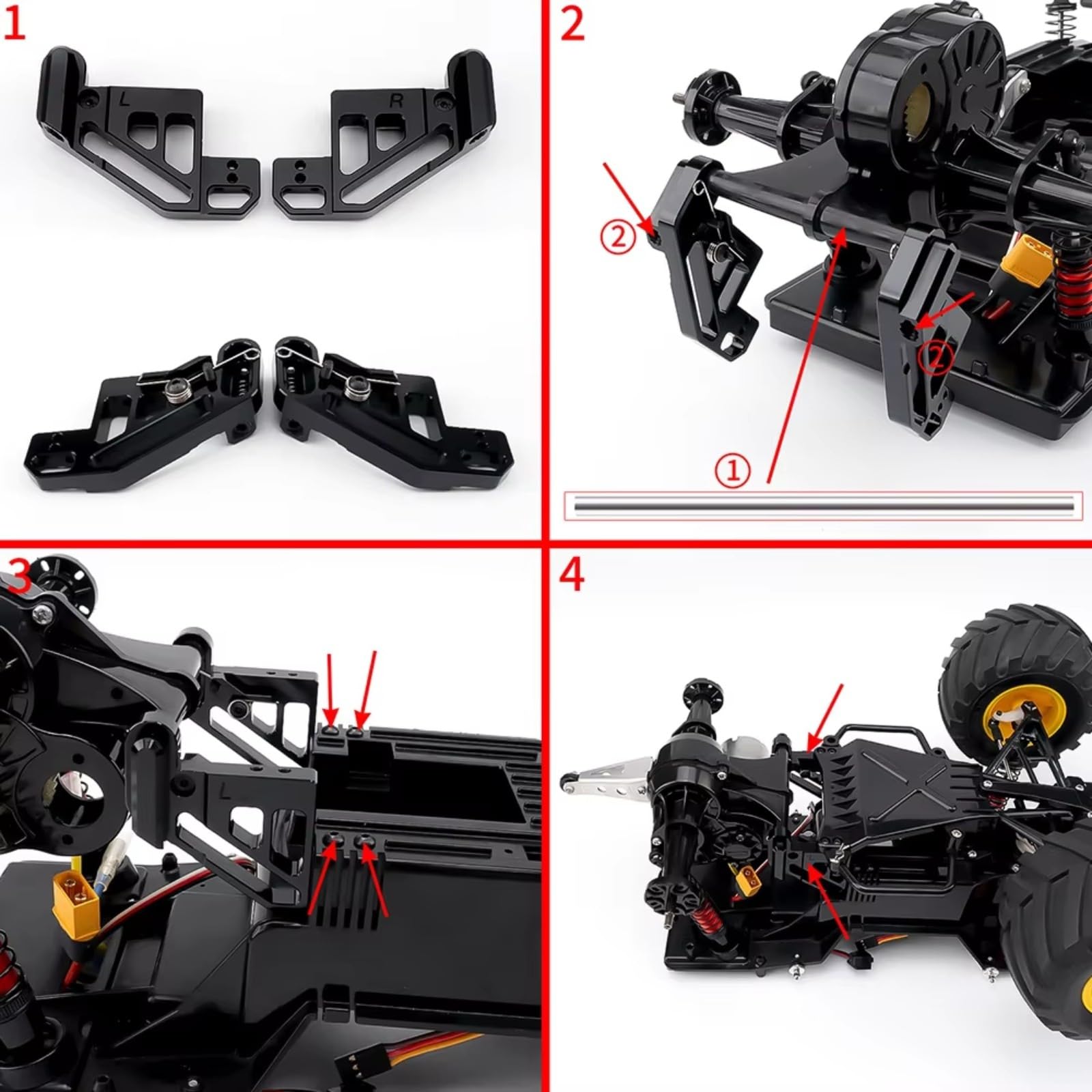 Kit D'empattement RC 1/12 pour Tamiya CW-01 Boîte À Déjeuner