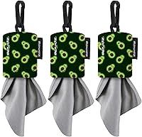 Vista 41 de SPUDZ Limpiador clásico de lentes de microfibra, bolsa con clip, lavable, para binoculares, visores, gafas, pantallas, unicornio pastel, 6 x 6