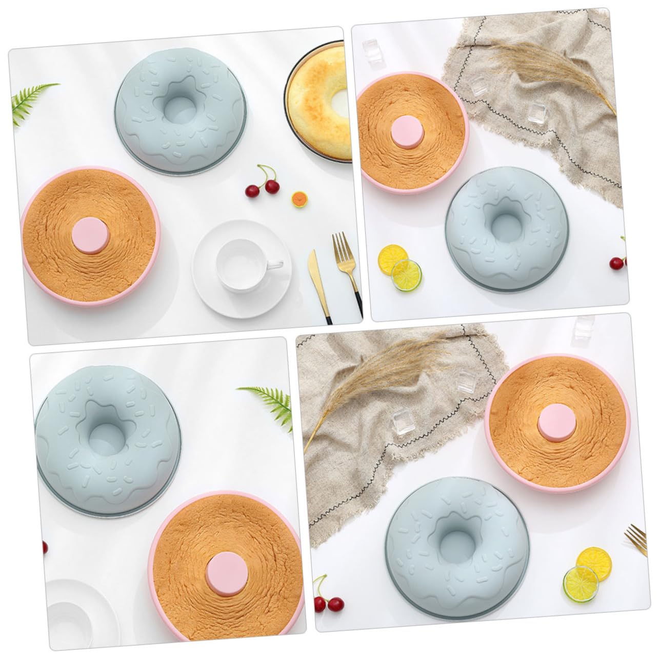 Abaodam 3stücke Silikon Donut Mold Für Backen Wiederverwendbare Backform Donuts Und Kuchen Lebensmittelechtes Material Für Feiern Snacks