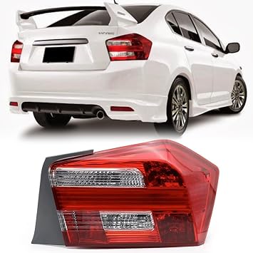 Taillights Compatible with 2012 2013 2014 HONDA City Passenger Side Rear Light Taillight Tail Lights Rear Tail Light without Bulbs