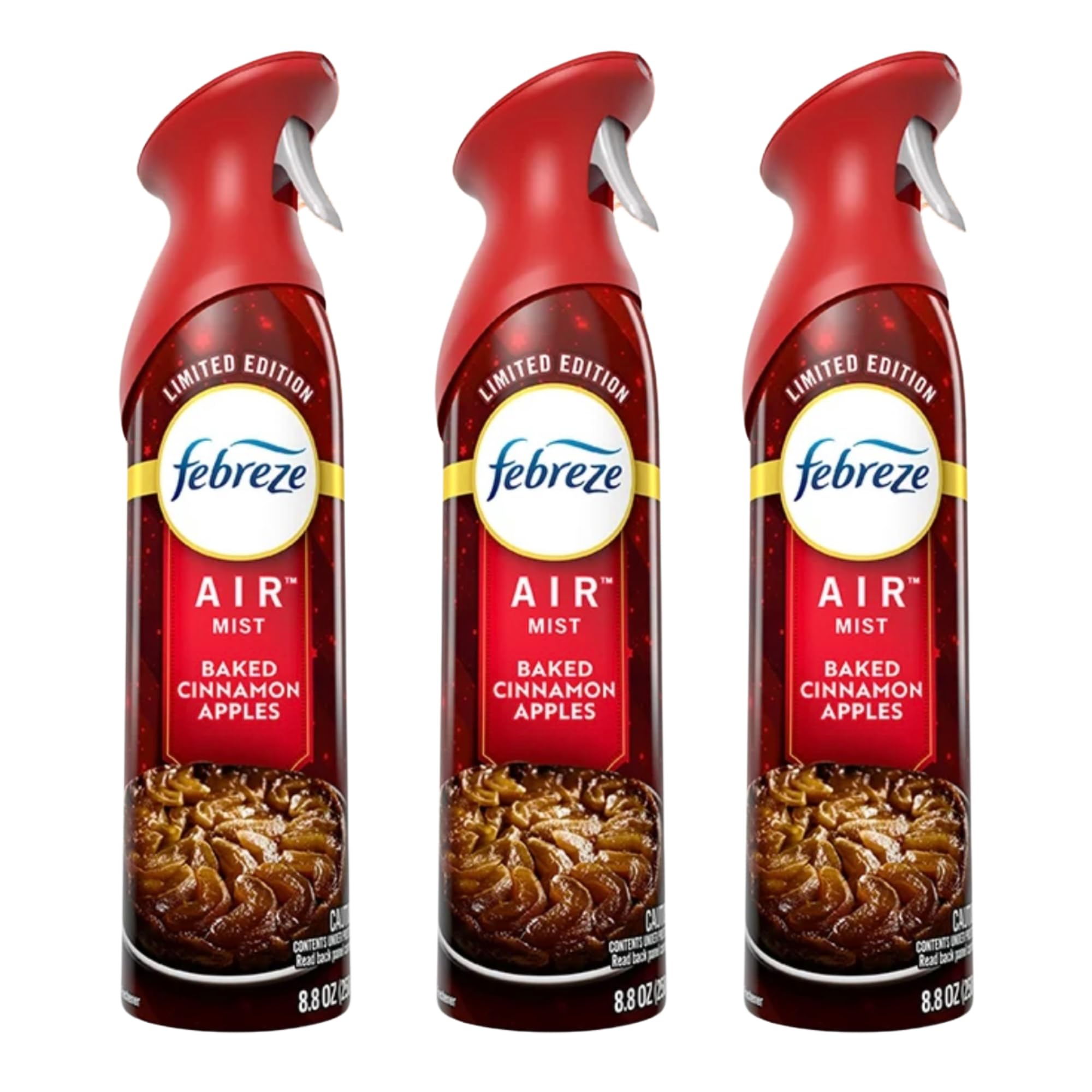 Generic Febreeze Fall Winter Limited Edition Room Spray, Special Edition for Fall Scents & Winter Scents | 3 pack of Air Effects Room Spray (Baked